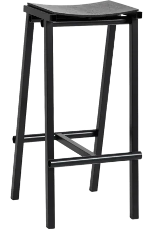 HAY Taburete 8 Barkruk High H 75 cm - Black Populair