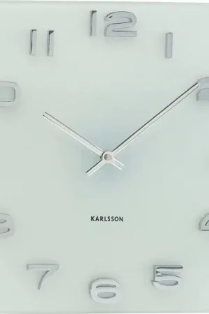 Karlsson - Wandklok Vintage - Wit glas - 35x35cm Op = Op