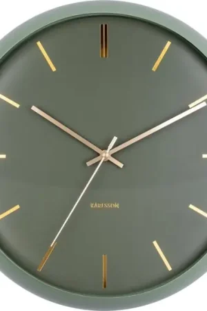 Seizoensaanbieding Karlsson - Wandklok Globe - Mosgroen - Ø40cm
