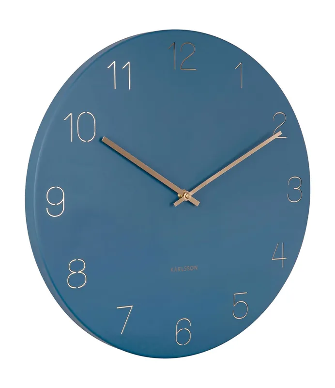 Direct Beschikbaar Karlsson Wandklok Charm - Blauw
