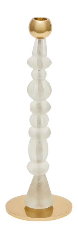 POLSPOTTEN Beads Kandelaar H 34 cm - Wit Bestseller