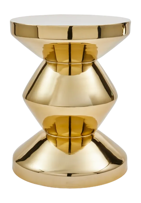 POLSPOTTEN Zig Zag Bijzettafel - Goud Betrouwbaar