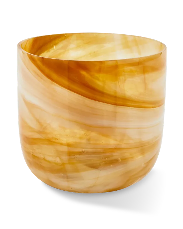 Weekendaanbieding POLSPOTTEN Marbled Vaas Ø 20 cm - Beige