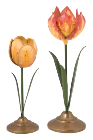 Betrouwbaar Pip Studio - Tulpen Kandelaar - Woonaccessoire - Geel - 21cm - 2 stuks