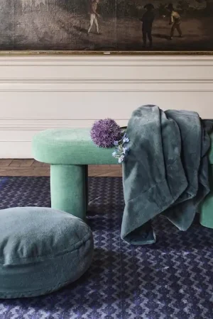 Essenza Mads Furry Sierkussen Ø 45 cm - Reef green Flitsaanbieding