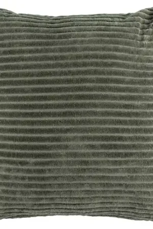 Laatste Kans KAAT Amsterdam Ribbed Sierkussen 43 x 43 cm - Donkergroen