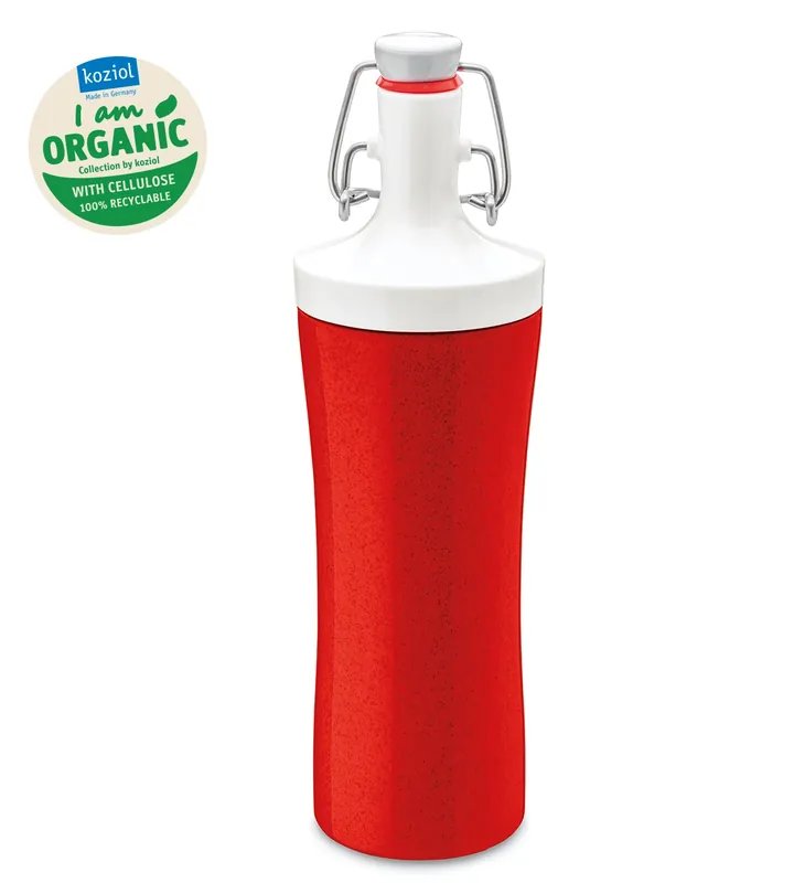 Koziol - Waterfles, 425 ml, Organic Koraal - Koziol | Plopp To Go Speciale Aanbieding