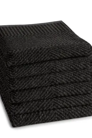 Exclusieve Aanbieding DDDDD keukendoek Cisis - 50x55cm - Ebony - 6 stuks