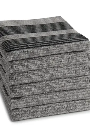 Lage Prijs DDDDD keukendoek Baxter - 50x55 cm - Grey - 6 stuks