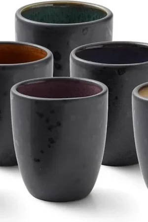 Bitz Espresso kopjes Gastro Zwart|multi 100 ml - 6 Stuks Populair
