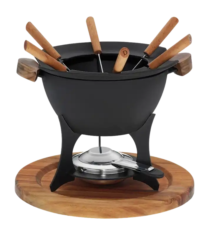 Fondueset Country Gietijzer, Zwart - Kela Beperkte Voorraad