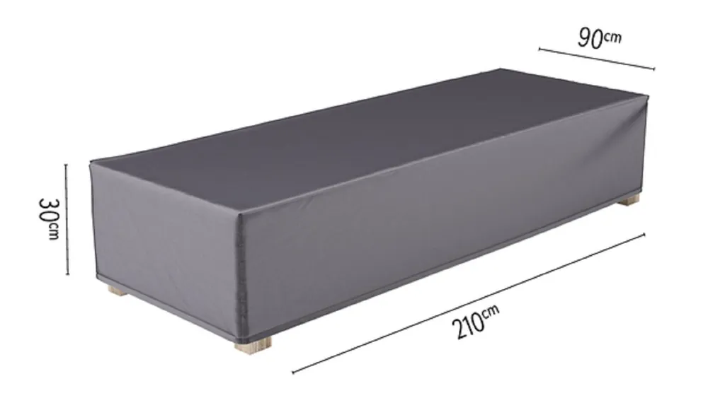Seizoensaanbieding Platinum AeroCover Loungebedhoes Anthracite (210 x 90 x 30 cm)