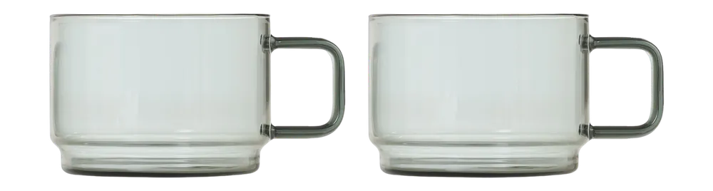 Rechtstreeks Van De Fabrikant AdHoc Impact Theeglas Grey 300 ml Set van 2