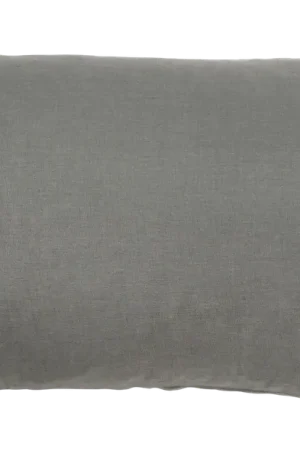 Libeco Madison Kussensloop Dark Grey (Linnen) Alleen Vandaag