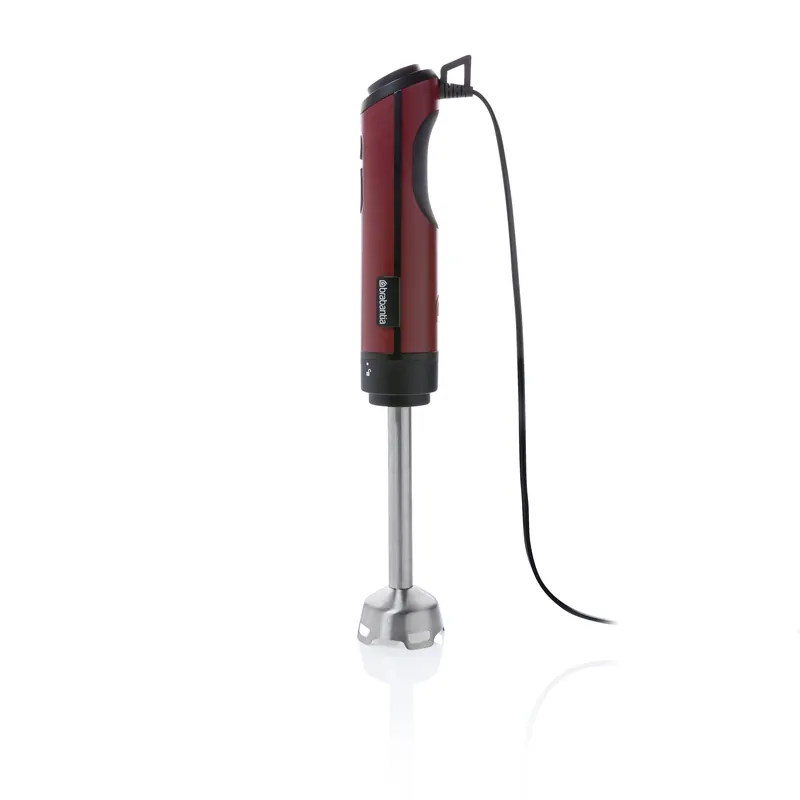 Brabantia D8-4RD Staafmixer - Ijscrusher - 8 snelheden - Rood Dagaanbieding