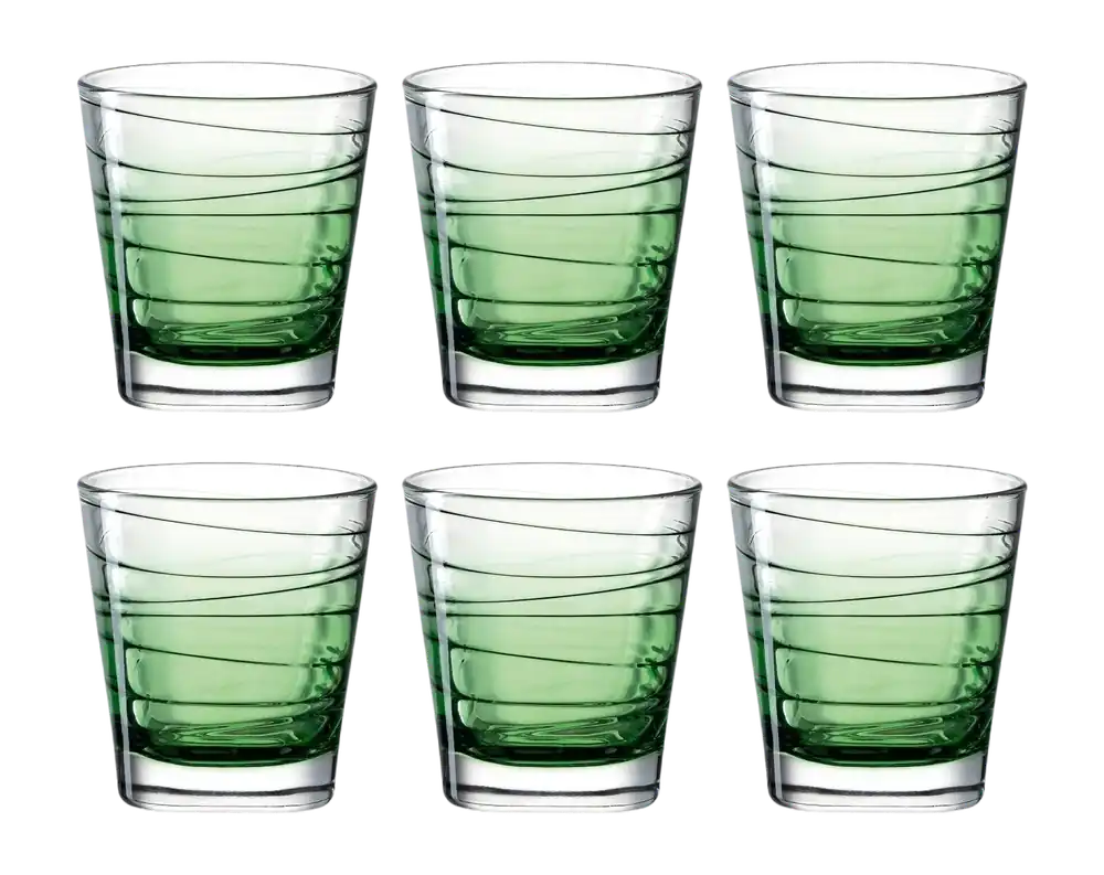Seizoensaanbieding Leonardo Varia Struttura Waterglas Groen 250 ml (Set van 6)