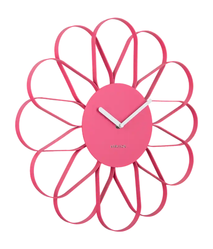 Weekendaanbieding Karlsson Arkis Klok Bright Pink Iron