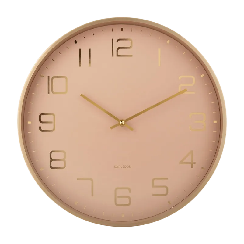 Meest Verkocht Karlsson Elegance Glow Klok Soft Brown