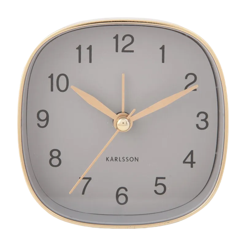 Direct Verzonden Karlsson Travel Square Wekker Mouse Grey