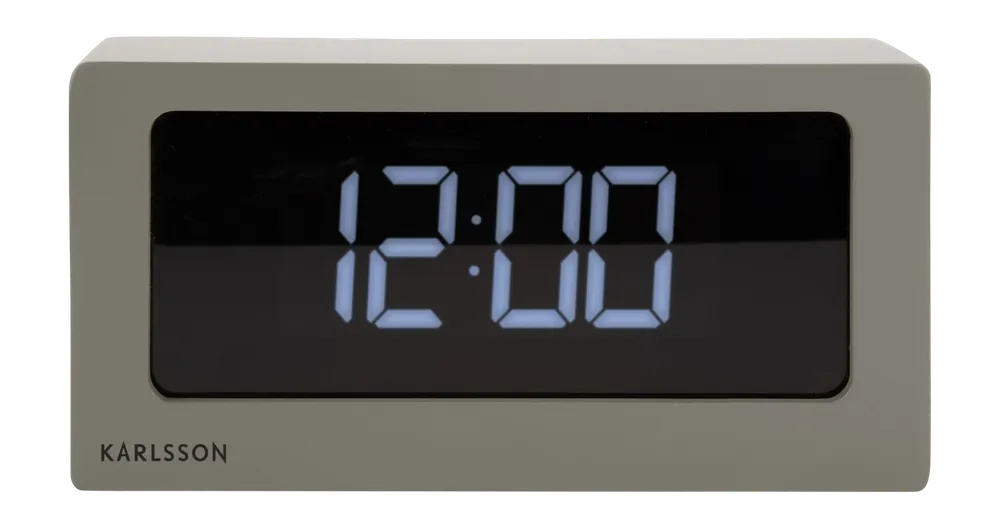 Speciale Aanbieding Karlsson Boxed LED Wekker Warm Grey