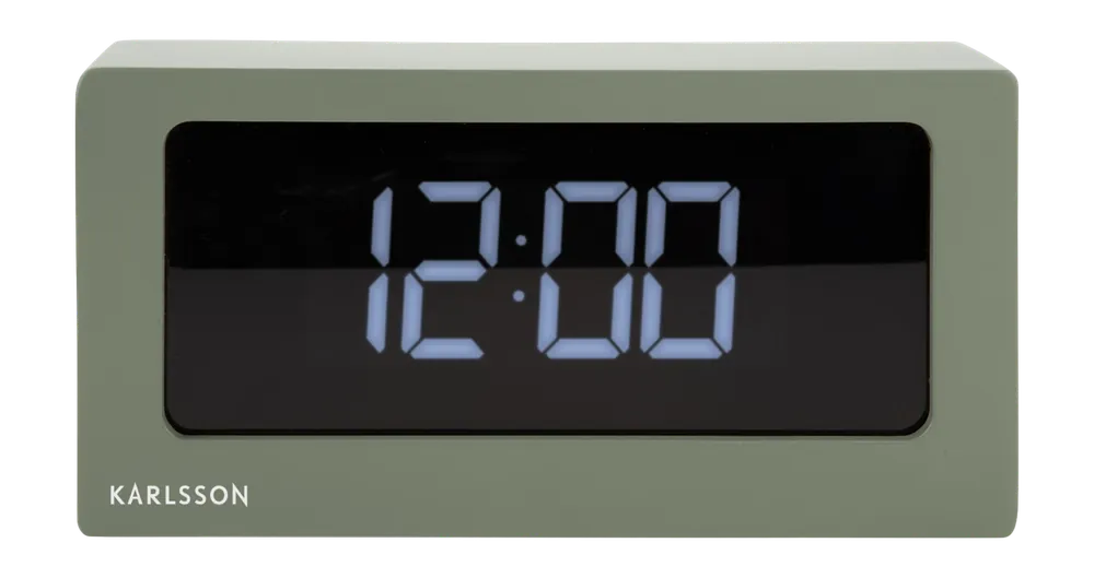 Direct Beschikbaar Karlsson Boxed LED Wekker Jungle Green