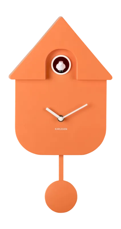 Koop Vandaag Karlsson Modern Cuckoo Klok Bright Orange ABS