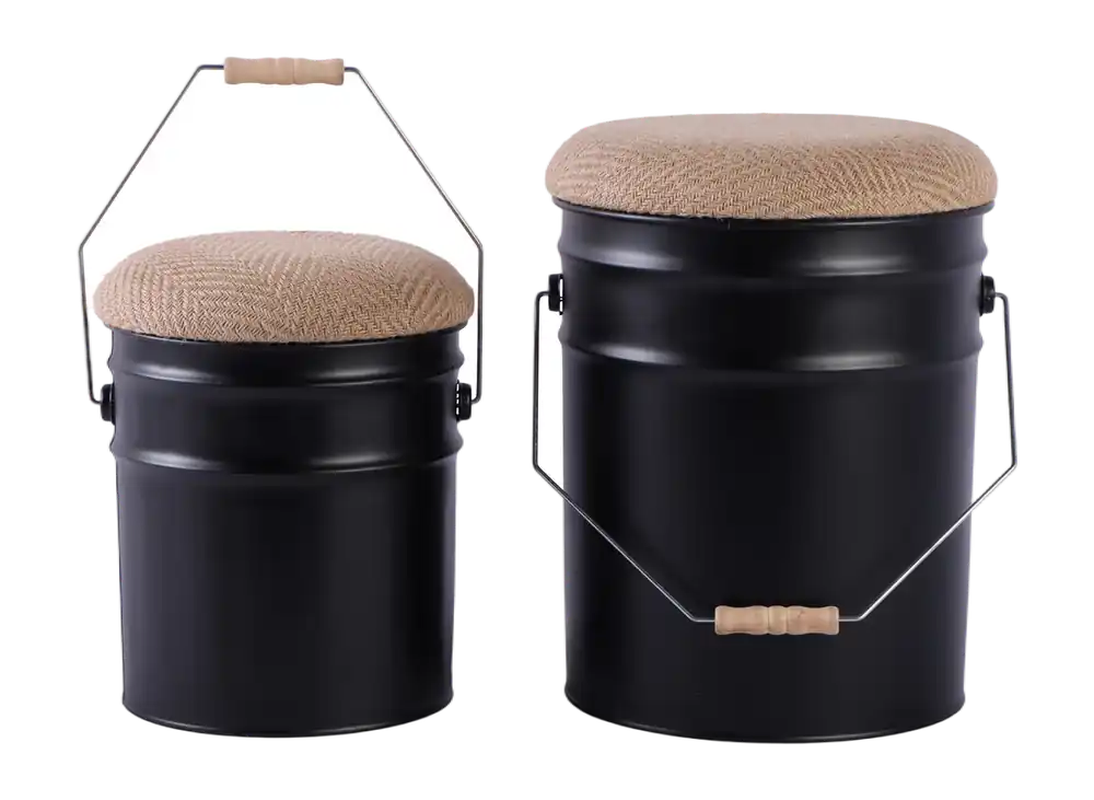 Leitmotiv Set Buckets Kruk Black (Set van 2) Bestseller