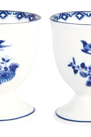 &k amsterdam Delftware Eierdop - Set van 2 Seizoensaanbieding
