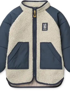 Liewood Runa Pile Jas Kids Mist / Classic Navy Bestseller