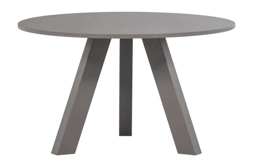 Veilige Betaling WOOOD Rhonda Eettafel - Eiken - Warmgrijs - Ø129 cm