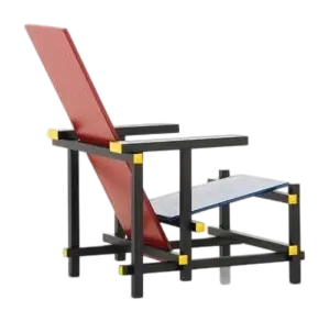Gecertificeerd Vitra Miniatures Rietveld Rood Blauw