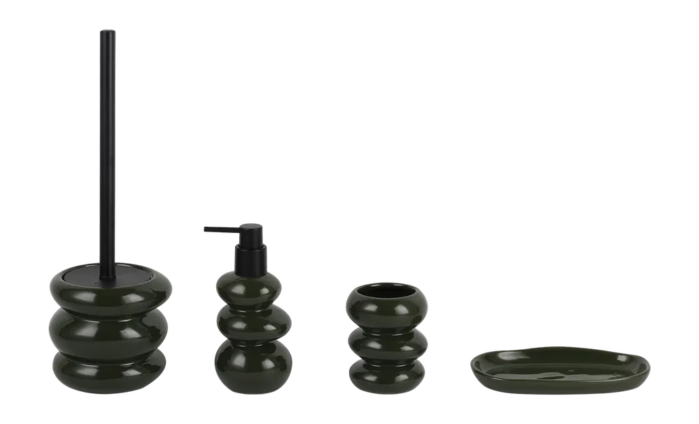 Korting by fonQ Bloom -4pcs Ceramic Badkameracc set Green