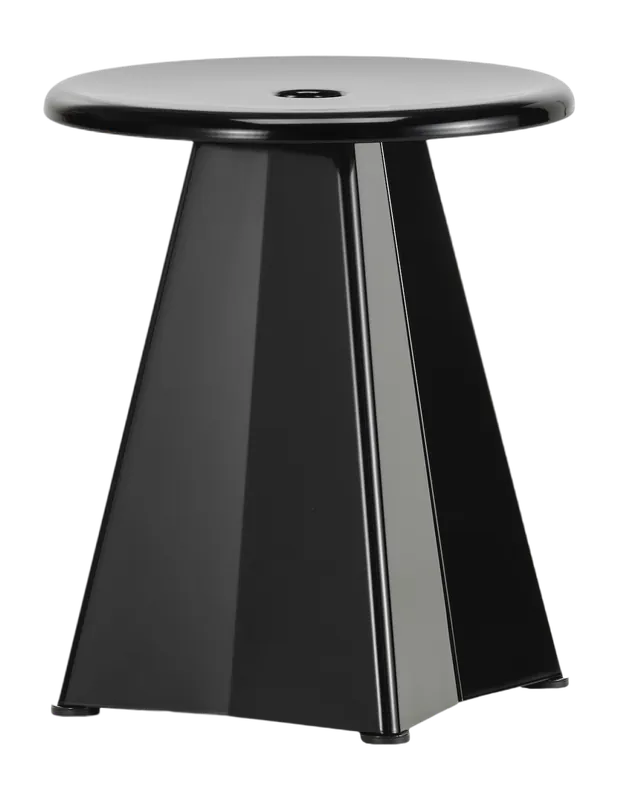 Kruk Vitra Tabouret Métallique Deep Black Favoriet