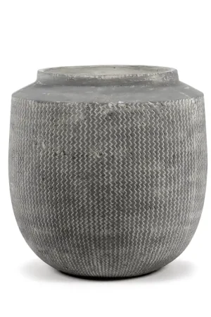 Seizoensaanbieding Serax Bloempot-Sierpot Grijs D 36 cm H 36 cm